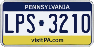 PA license plate LPS3210