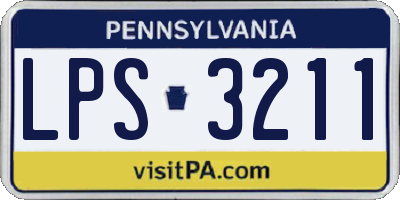 PA license plate LPS3211