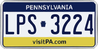 PA license plate LPS3224