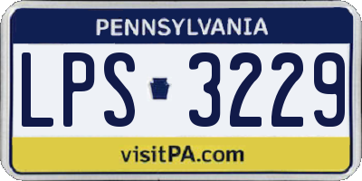 PA license plate LPS3229