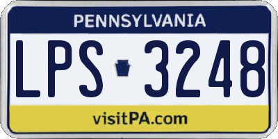 PA license plate LPS3248