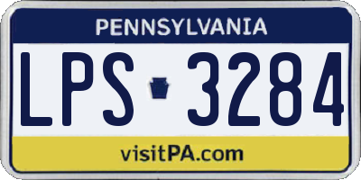PA license plate LPS3284
