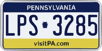 PA license plate LPS3285