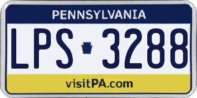 PA license plate LPS3288