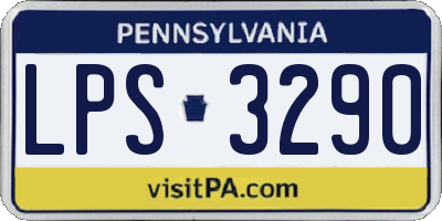 PA license plate LPS3290