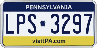 PA license plate LPS3297