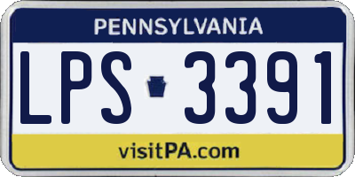 PA license plate LPS3391