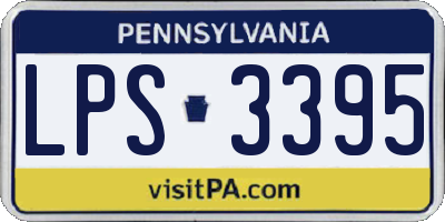PA license plate LPS3395