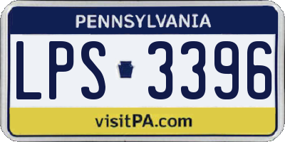 PA license plate LPS3396