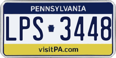 PA license plate LPS3448