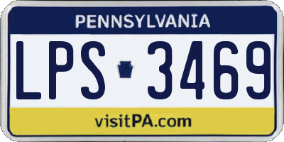 PA license plate LPS3469
