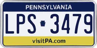 PA license plate LPS3479