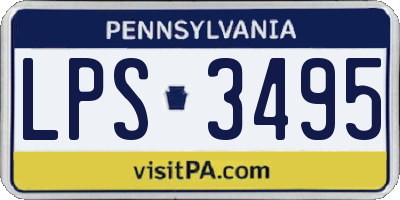 PA license plate LPS3495