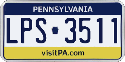 PA license plate LPS3511