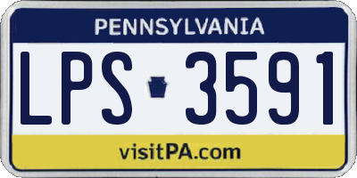 PA license plate LPS3591