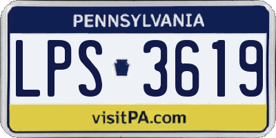 PA license plate LPS3619