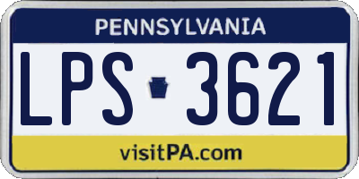 PA license plate LPS3621