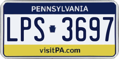 PA license plate LPS3697