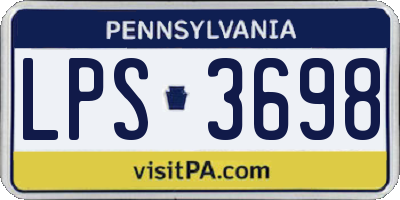 PA license plate LPS3698