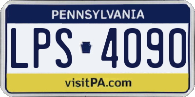 PA license plate LPS4090