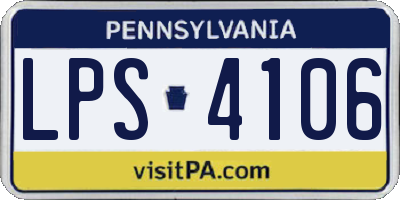 PA license plate LPS4106