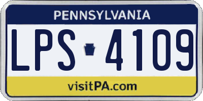PA license plate LPS4109