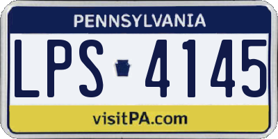 PA license plate LPS4145