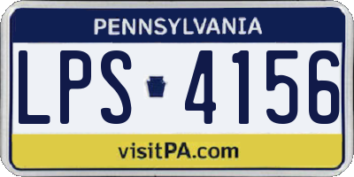 PA license plate LPS4156
