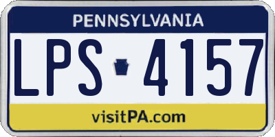 PA license plate LPS4157