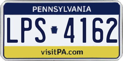 PA license plate LPS4162