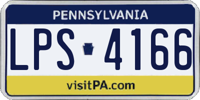 PA license plate LPS4166