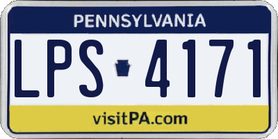 PA license plate LPS4171