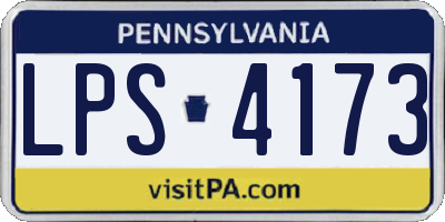 PA license plate LPS4173