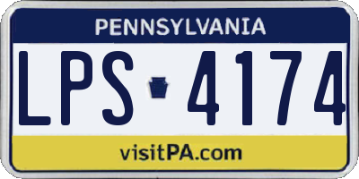 PA license plate LPS4174