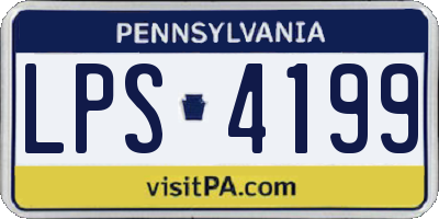 PA license plate LPS4199