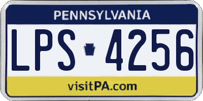 PA license plate LPS4256
