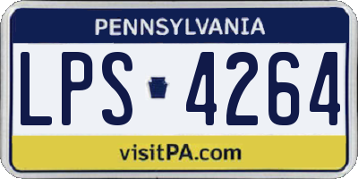 PA license plate LPS4264