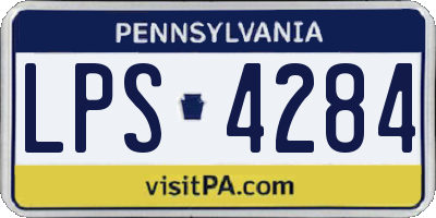 PA license plate LPS4284