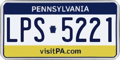 PA license plate LPS5221