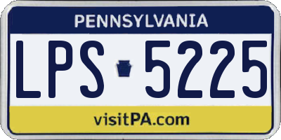 PA license plate LPS5225