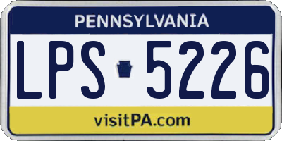PA license plate LPS5226