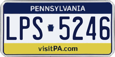 PA license plate LPS5246