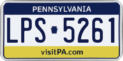 PA license plate LPS5261