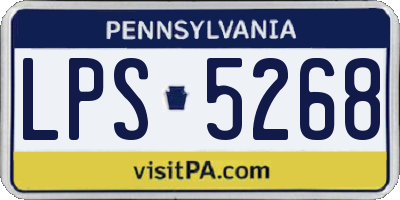 PA license plate LPS5268