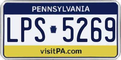 PA license plate LPS5269