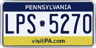 PA license plate LPS5270