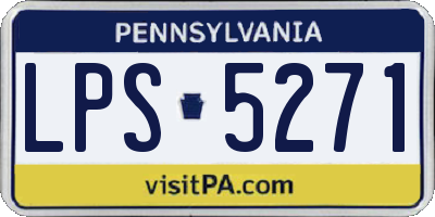 PA license plate LPS5271