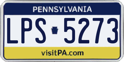 PA license plate LPS5273