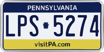 PA license plate LPS5274