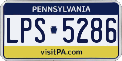 PA license plate LPS5286
